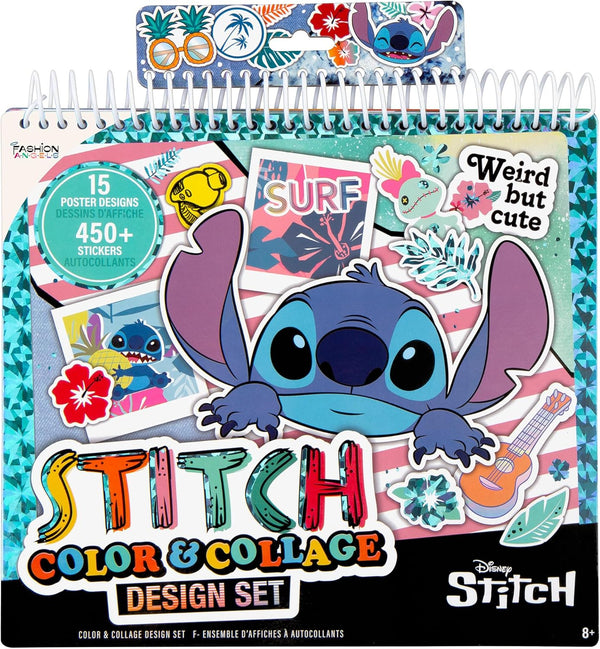 Fashion Angels Disney Stitch Colour And Collage Design Set