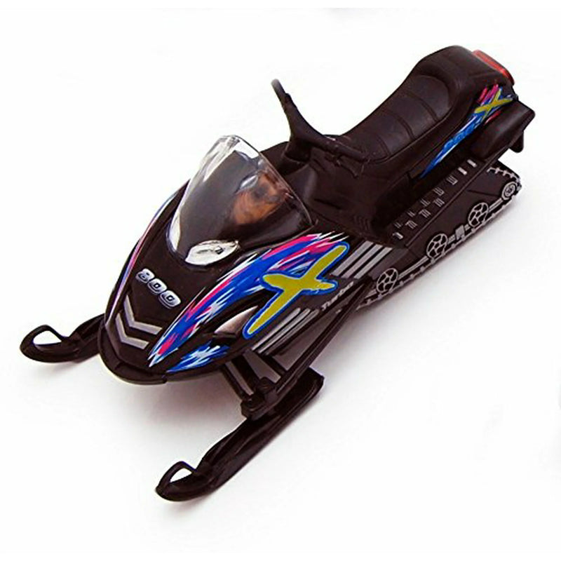 Die Cast Pull Back Snow Turbo Snowmobile