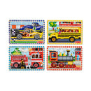Melissa & Doug 4 In 1, 12 Piece Puzzles In A Box- Vehicles