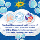 Crayola Ultra-Clean Washable Broad Line Markers, 10 Colours