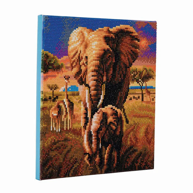 Crystal Art Medium Framed Kit Elephant Of The Savannah