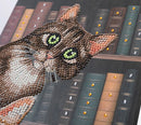 Crystal Art Notebook Kit Cats in the Library