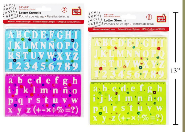 Upper And Lower Case Letter Stencils