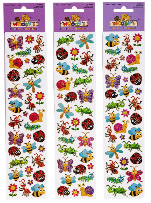 Woody's Stickers Garden Insects