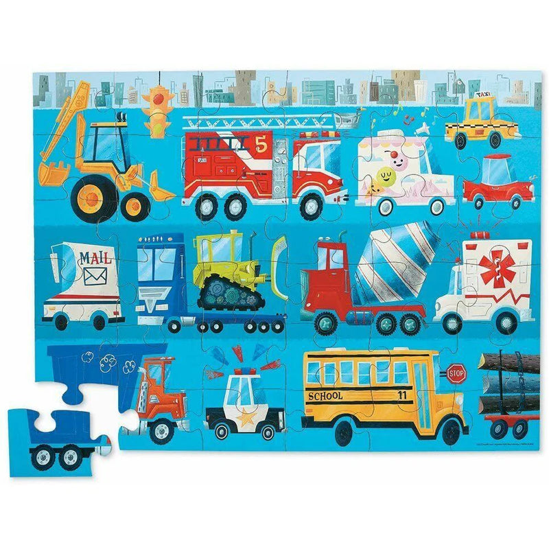 Crocodile Creek 36 Piece Floor Puzzle Vehicles