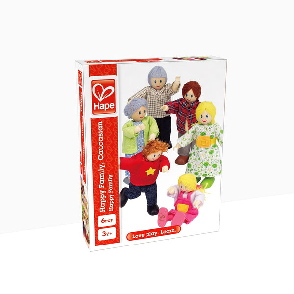 Hape Happy Family Caucasian Dolls