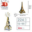 Ravensburger 3D Puzzle 224 Pieces Eiffel Tower
