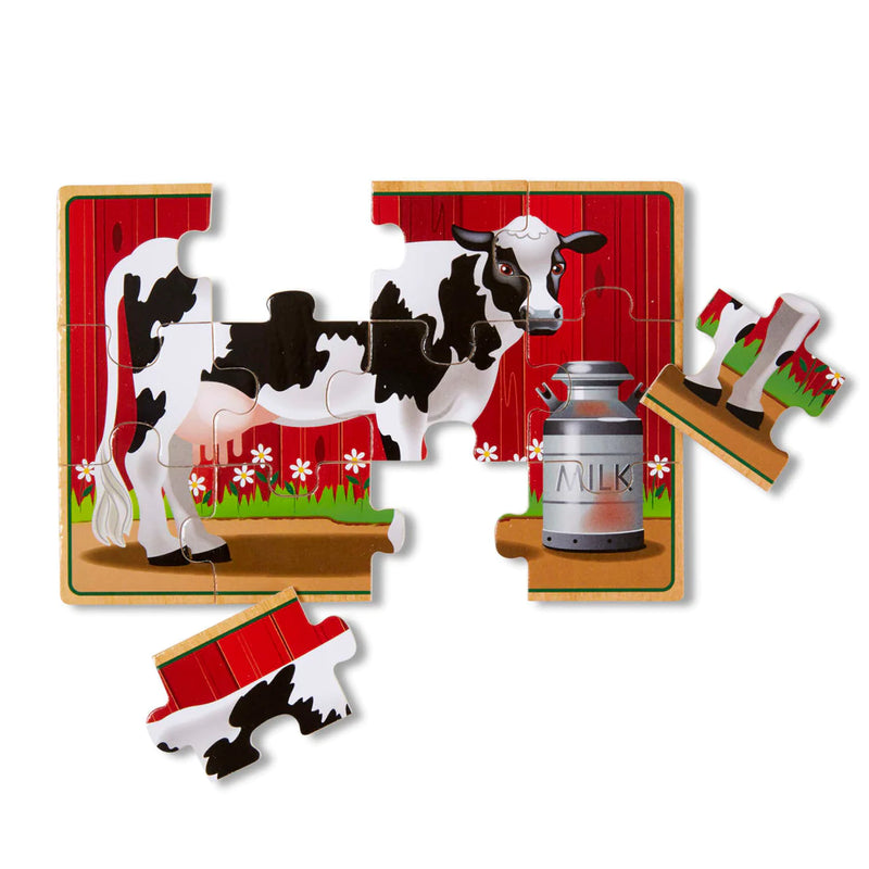 Melissa & Doug Puzzles In A Box Farm Animals