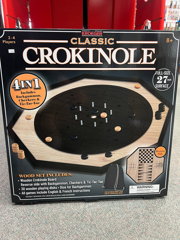 27" Classic Crokinole 4 in 1