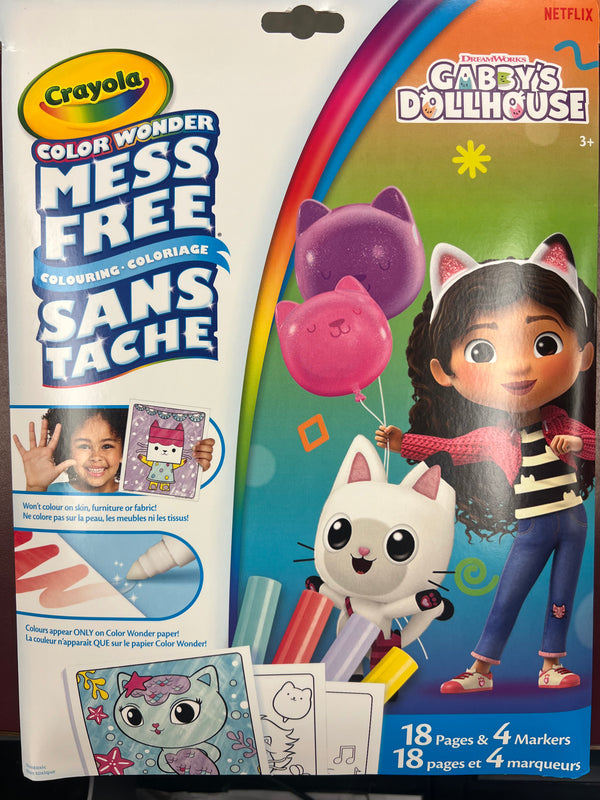 Crayola Color Wonder Mess-Free Colouring & Markers Kit, Gabby's Dollhouse