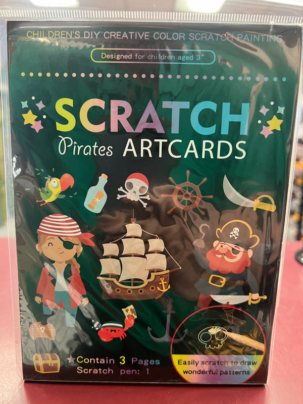 CTG Pirates Scratch Art Cards 3 Pages