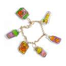 Tiger Tribe Shrinkorama Charm Bracelet Kawaii Drinks