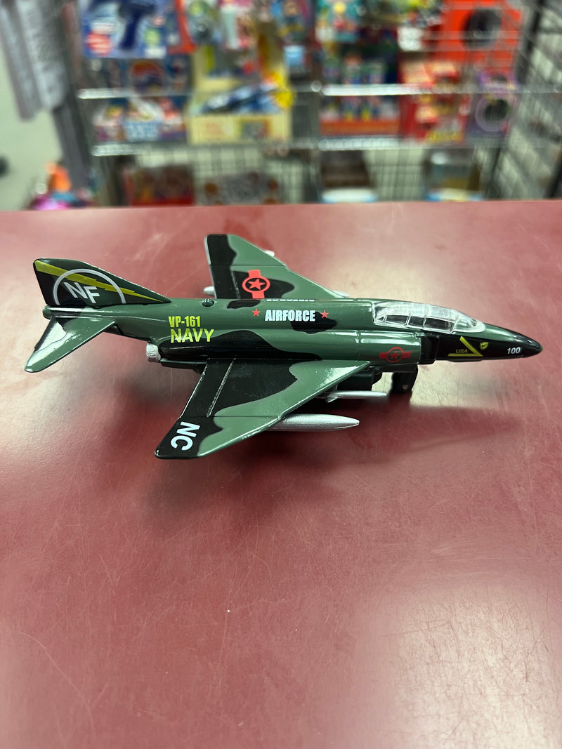 Die Cast Pull Back Fighter Jet With Light And Sound