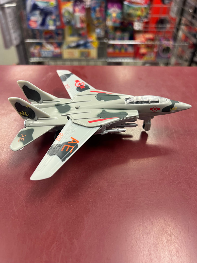 Die Cast Pull Back Fighter Jet With Light And Sound