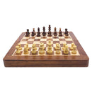 Mind Matters Wooden Foldable Chess Set With Wooden Magnetic Pieces