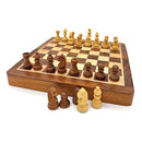 Mind Matters Wooden Foldable Chess Set With Wooden Magnetic Pieces