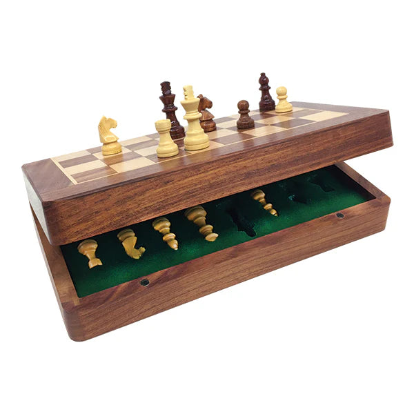 Mind Matters Wooden Foldable Chess Set With Wooden Magnetic Pieces