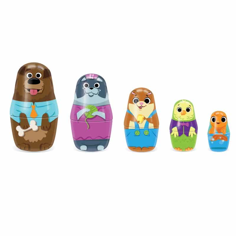 Schylling Family Pets Tin Nesting Dolls