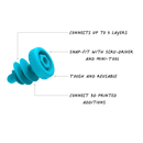 Makedo Tools For Kids, For Cardboard Scru Combo 160 Pieces
