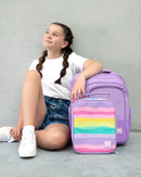 MontiiCo Large Insulated Lunch Bag And Ice Pack Sorbet Sunset