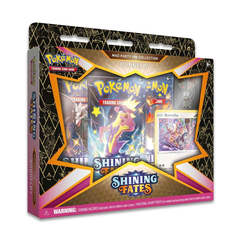 Pokemon Card Game Shinning Fates Mad Party Pin Collection Bunnelby