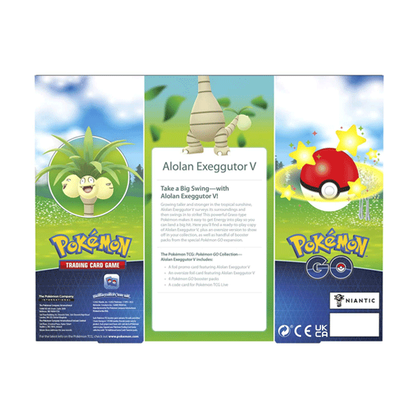 Pokemon Card Game Alolan Exeggutor V Pokemon GO Collection Box