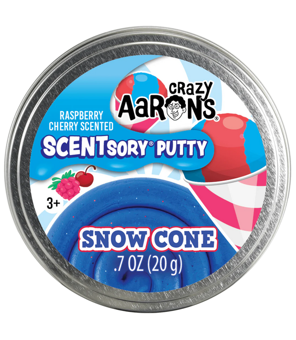 Crazy Aarons Scentsory Putty Snow Cone Raspberry And Cherry Scented