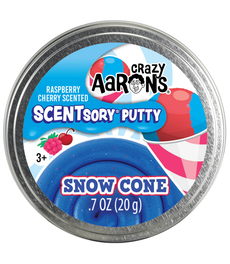 Crazy Aarons Scentsory Putty Snow Cone Raspberry And Cherry Scented