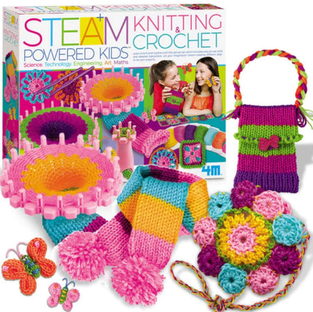 4M STEAM Deluxe Knitting & Crochet Kit