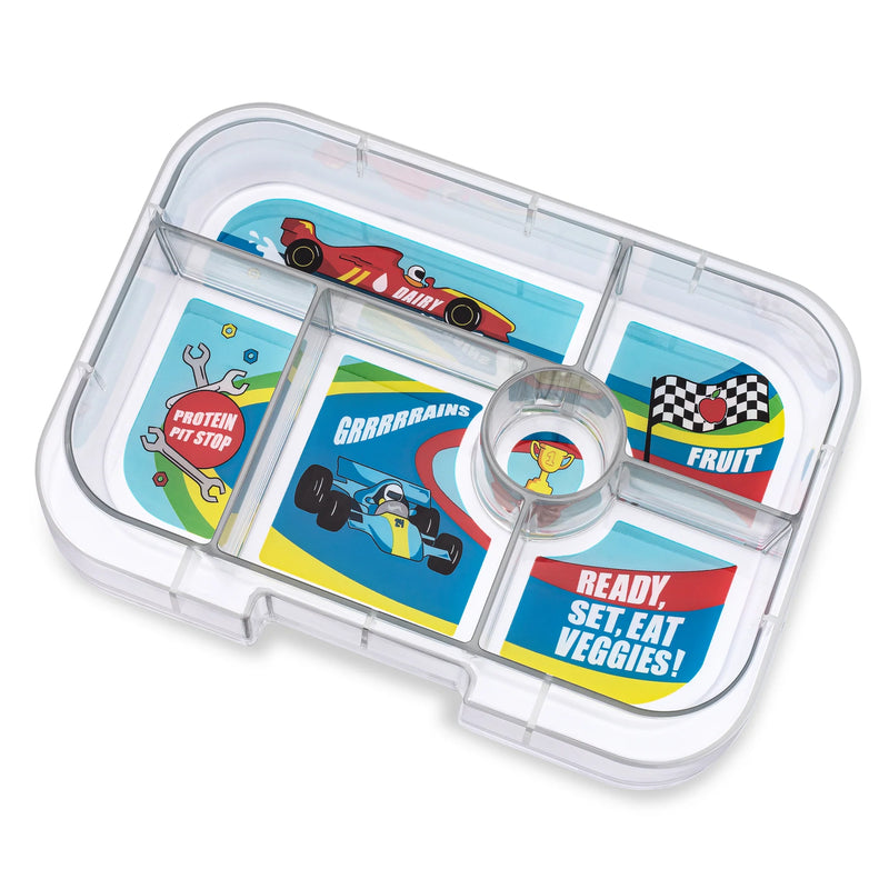 Yumbox 6 Compartment Original Roar Red- Race Car Tray