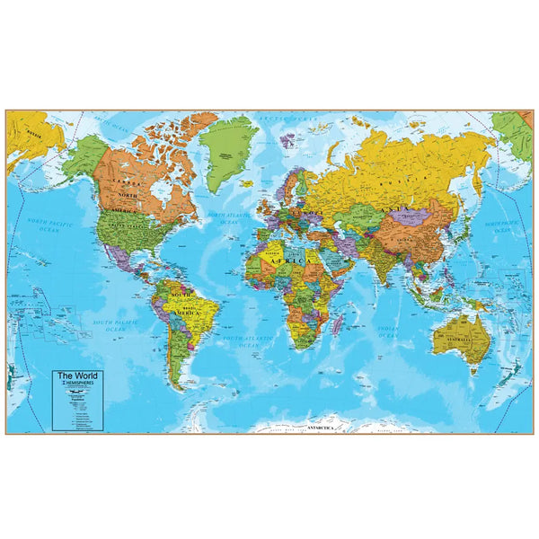 World Map Interactive Wall Chart