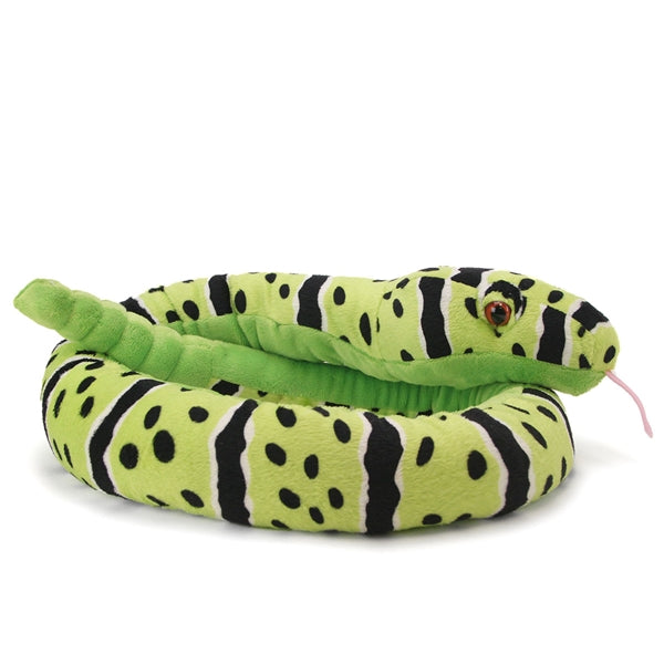 Wild Republic Plush Snake Green Rock Rattlesnake With Rattle 54"