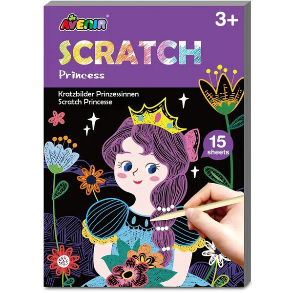 Avenir Scratch Art Princess 15 Sheets
