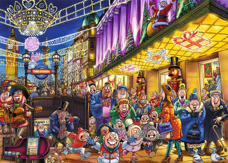 Xmas Wasgij? 1000 Piece Spirit Of Christmas! + FREE Additional 1000 Piece Puzzle Included