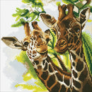 Crystal Art Medium Framed Kit Friendly Giraffes