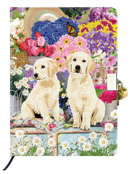 Crystal Art Secret Diary Kit: Country Pups