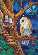 Crystal Art Notebook Owl And Fairy Tree