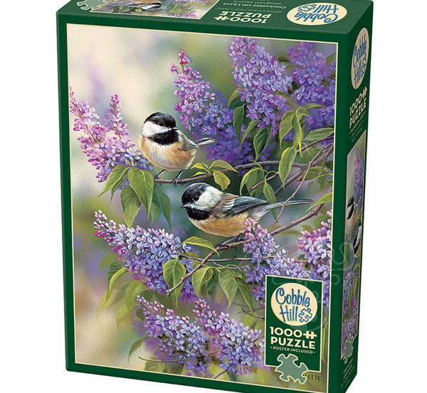 Cobble Hill 1000 Piece Chickadee And Lilacs