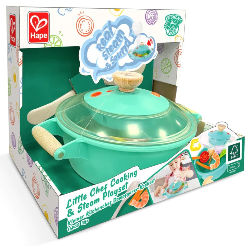 Hape Little Chef Cooking And Steam Playset