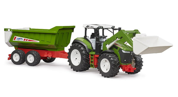 Bruder ROADMAX Tractor With Frontloader And Trailer With Rear Tipper 03452