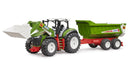 Bruder ROADMAX Tractor With Frontloader And Trailer With Rear Tipper 03452
