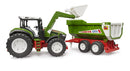 Bruder ROADMAX Tractor With Frontloader And Trailer With Rear Tipper 03452