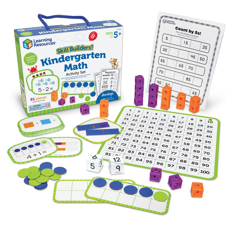 Learning Resources Skill Builders Kindergarten Math Activity Set