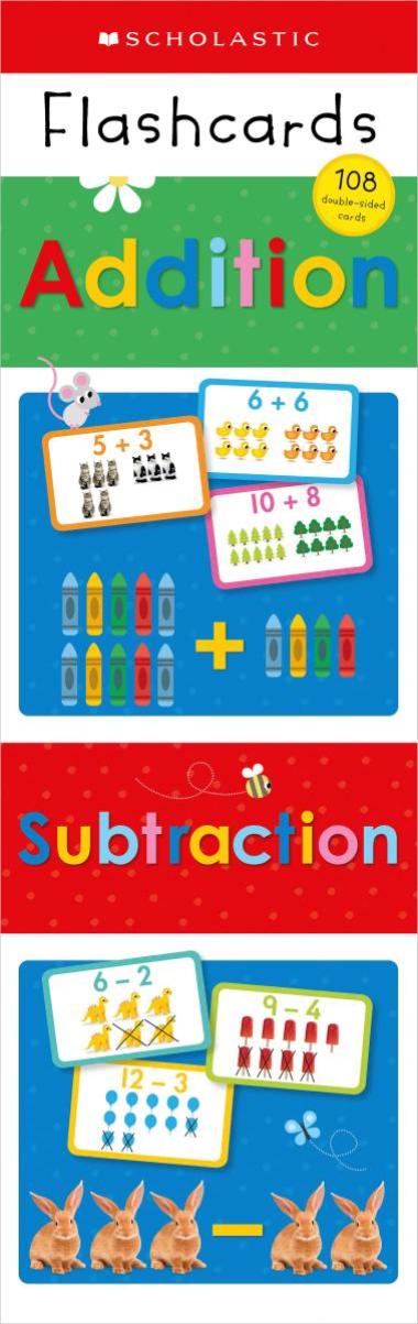 Scholastic Early Learners Addition And Subtraction Flashcards Boxset