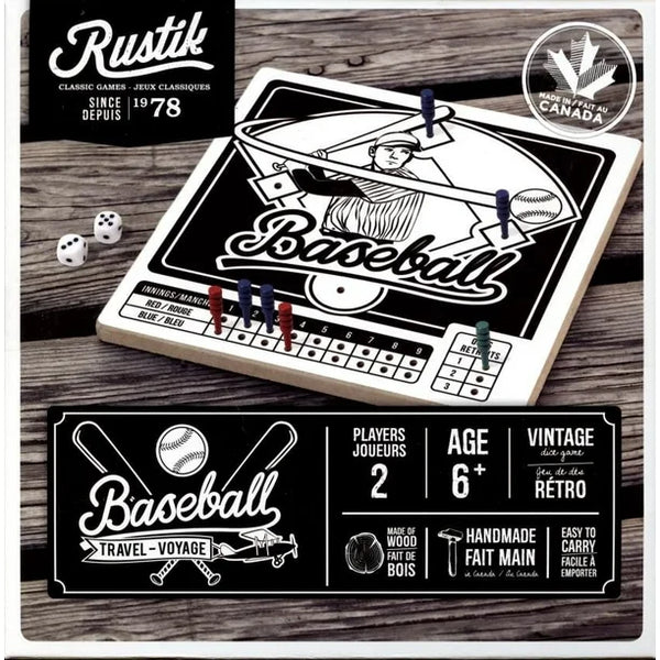 Rustik Travel Baseball Peg Game