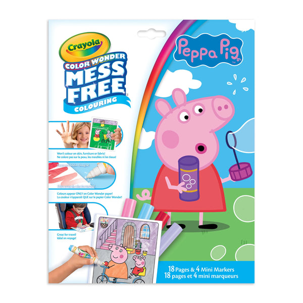 Crayola Color Wonder Mess-Free Colouring & Markers Kit, Peppa Pig