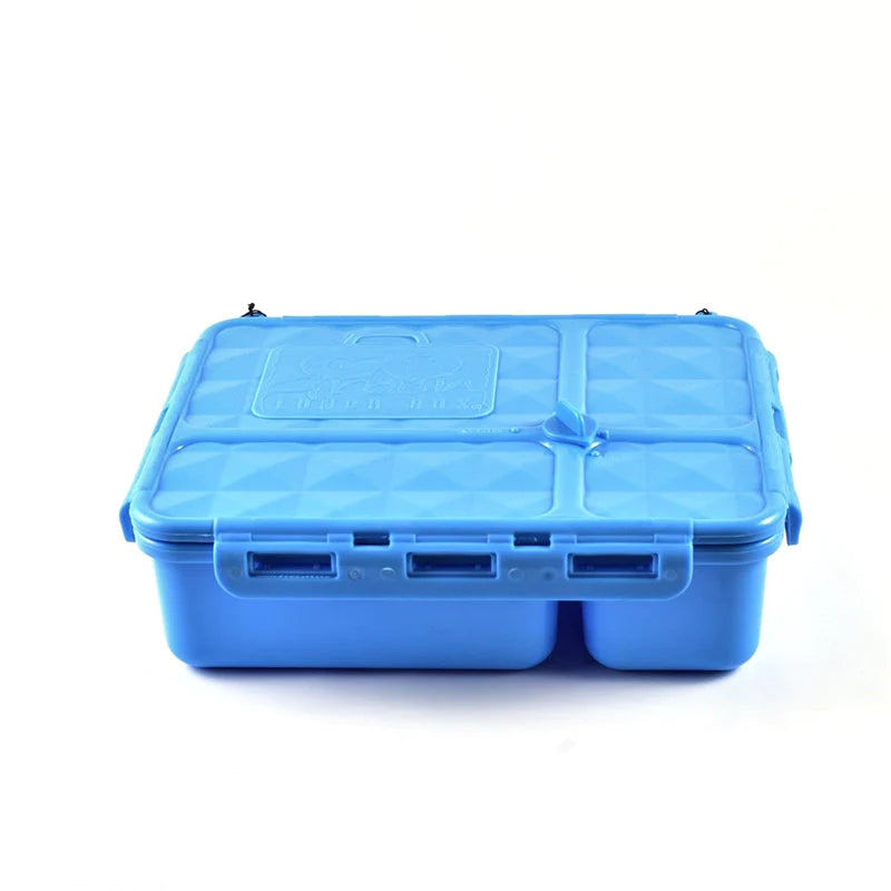 Go Green Lunchbox Medium Size, 4 Compartments, Blue
