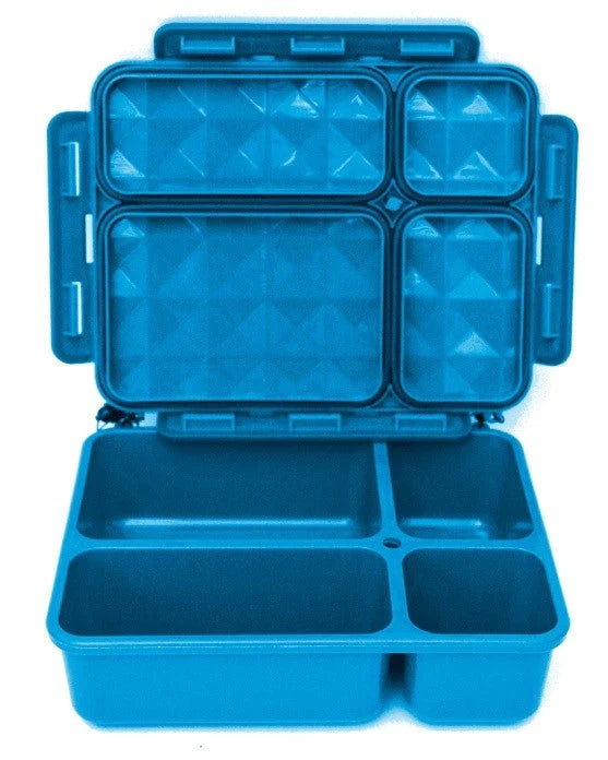Go Green Lunchbox Medium Size, 4 Compartments, Blue