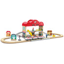 Hape Portable Train Station Set