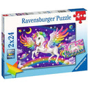 Ravensburger 2 x 24 Piece Puzzles Unicorn And Pegasus